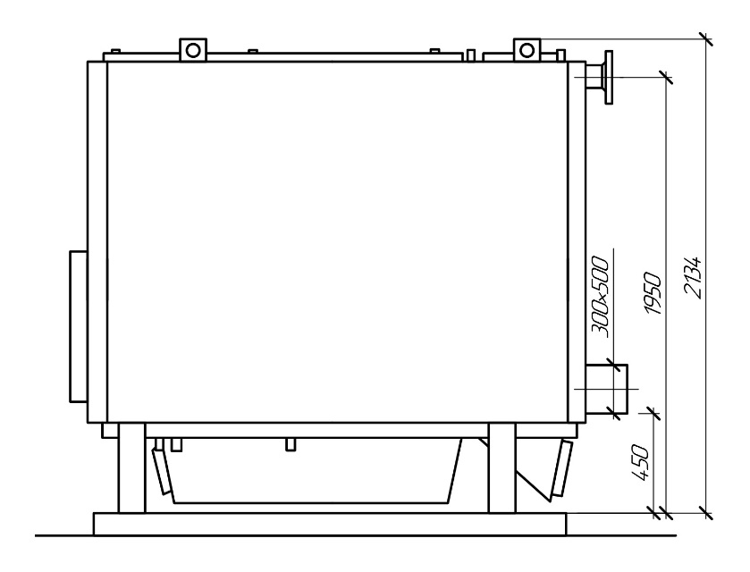 Котёл КВа-0.3 — Фронтальный вид