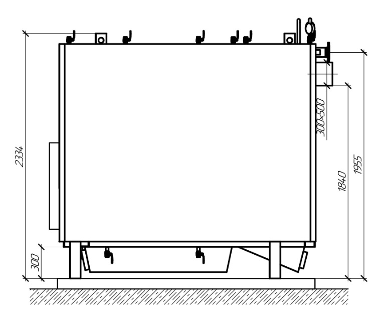 Автоматический котел КВ на дровах 900 КВт