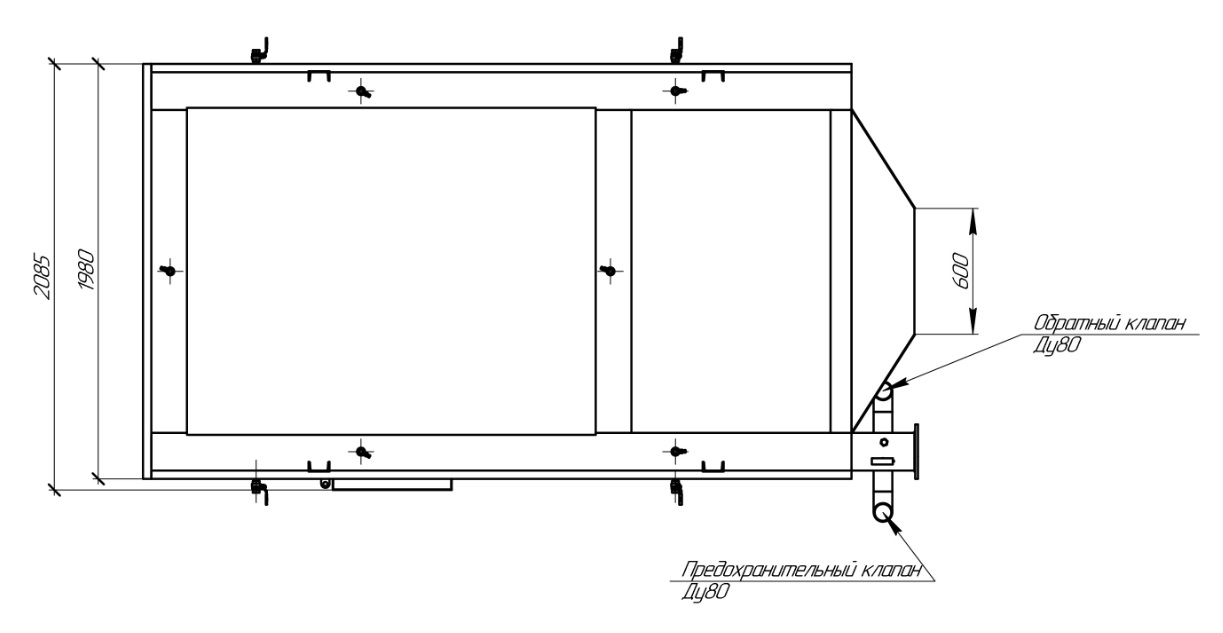 Котёл КВа-3.0 — Вид сверху