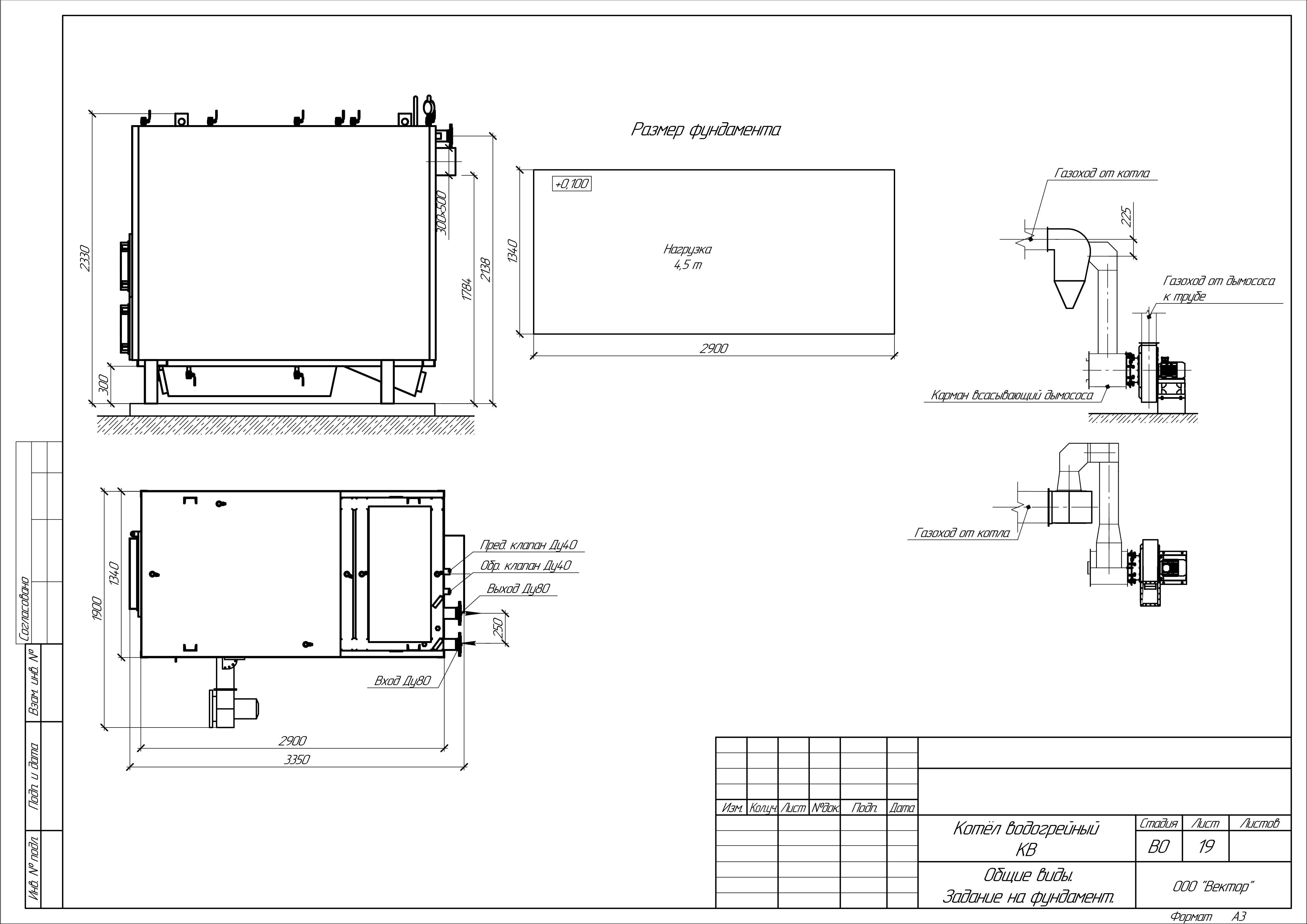 Котёл КВм-1.6 на угле